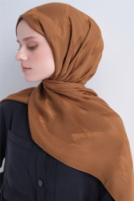 Armine Lyocell Naia Zikzak Desen Şal 1 Taba 46