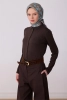 Belli Bebe Mavisi Klasik Desen %100 Twill İpek Eşarp 4328D 51