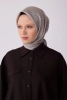 Belli Bej Klasik Desen %100 Twill İpek Eşarp 4317D 05
