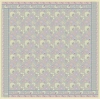Belli Gri Çok Renkli Etnik Desen %100 Twill İpek Eşarp 4314D 80