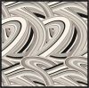 Belli Gri Çok Renkli Geometrik Desen %100 Twill İpek Eşarp 4311D 04
