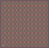 Belli Koyu Gri Klasik Desen %100 Twill İpek Eşarp 4328D 05