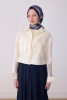 Belli Lacivert Lila Çok Renkli Geometrik Desen %100 Twill İpek Eşarp 4311D 85