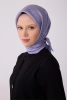Belli Mor Klasik Desen %100 Twill İpek Eşarp 4317D 36
