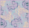 Belli Mor Soyut Desen %100 Twill İpek Eşarp 4301D 83