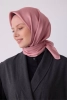 Belli Pembe Klasik Desen %100 Twill İpek Eşarp 4305D 84