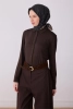 Belli Siyah Klasik Desen %100 Twill İpek Eşarp 4326D 02