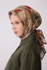 Belli Vizon Obje Desen %100 Twill İpek Eşarp 4320D 82